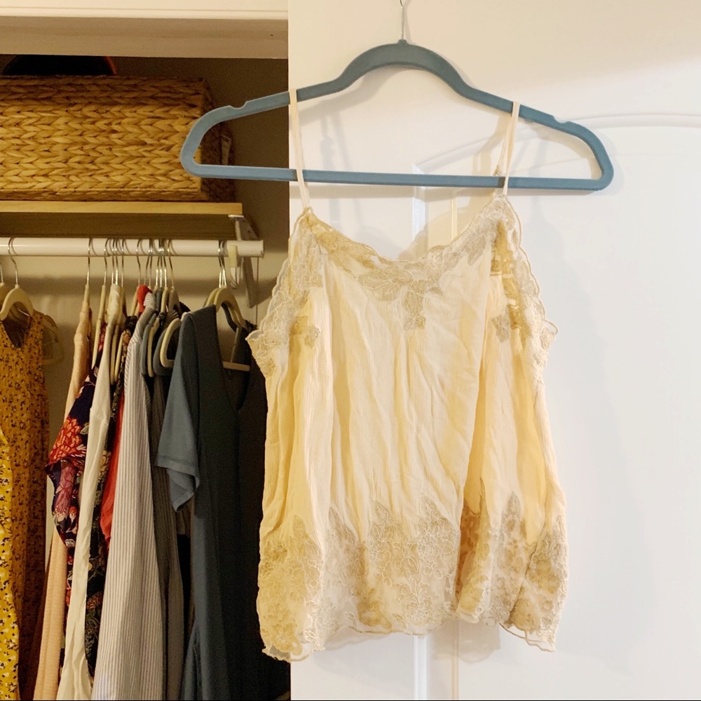 Lace Cami - Cream/Off White